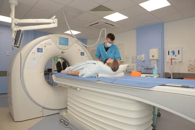 One of two new CT scanners at NHSGGC