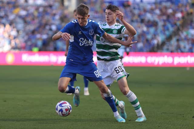 Everton and Celtic in action during the Sydney Super Cup