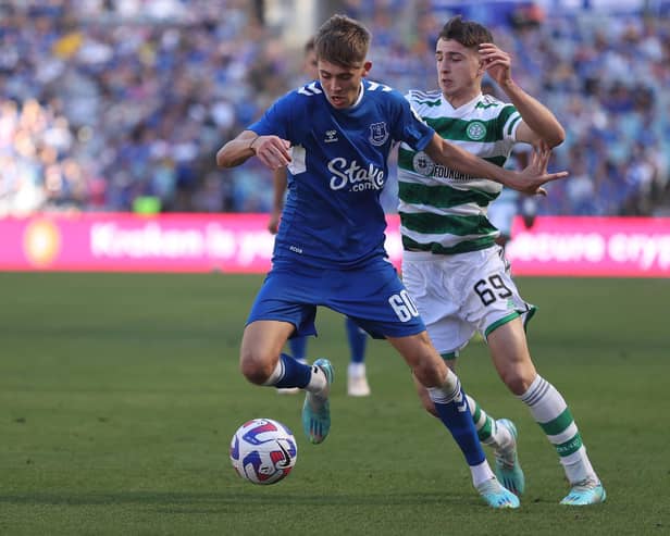 Everton and Celtic in action during the Sydney Super Cup