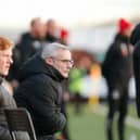 Grim viewing for Clyde boss Danny Lennon during his side's Scottish Cup loss at Clydebank (pic: Craig Black Photography)