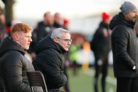 Grim viewing for Clyde boss Danny Lennon during his side's Scottish Cup loss at Clydebank (pic: Craig Black Photography)