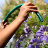 Flowers being watered from a garden hose. Environment secretary George Eustice says all water companies should bring in a hosepipe ban Picture: Gareth Fuller/PA Wire