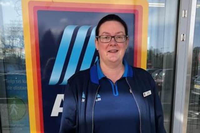 Jillian Cahill has worked for Aldi for the last 20 years, latterly in Carluke.