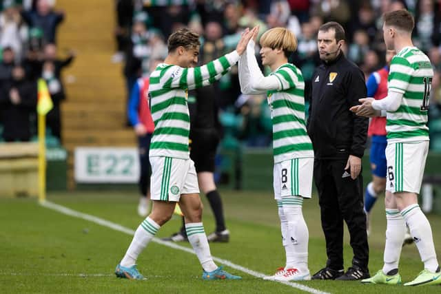 Juranovic says the strength of Celtic's bench shows the depth of the squad and competition for places.  (Photo by Craig Williamson / SNS Group)