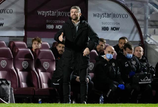 St Mirren manager Stephen Robinson was disappointed not to get a first-half penalty.