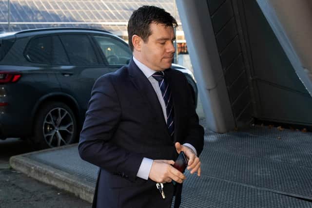 Rangers sporting director Ross Wilson arrives for the Rangers AGM at the Clyde Auditorium, on December 06, 2022, in Glasgow, Scotland. (Photo by Craig Williamson / SNS Group)