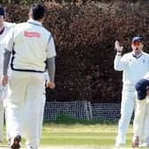 Bryan Clarke (first left) and his team suffered defeat on Saturday