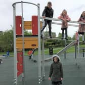 The play park was officially opened with a visit from pupils at Meadownburn Primary