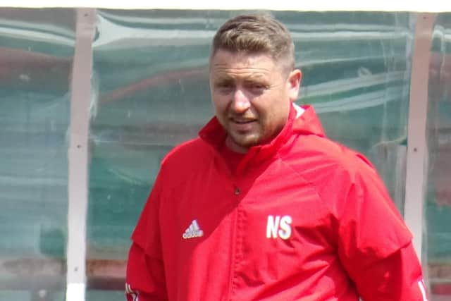 Lesmahagow Juniors gaffer Neil Schoneville (Pic by David Grimason)