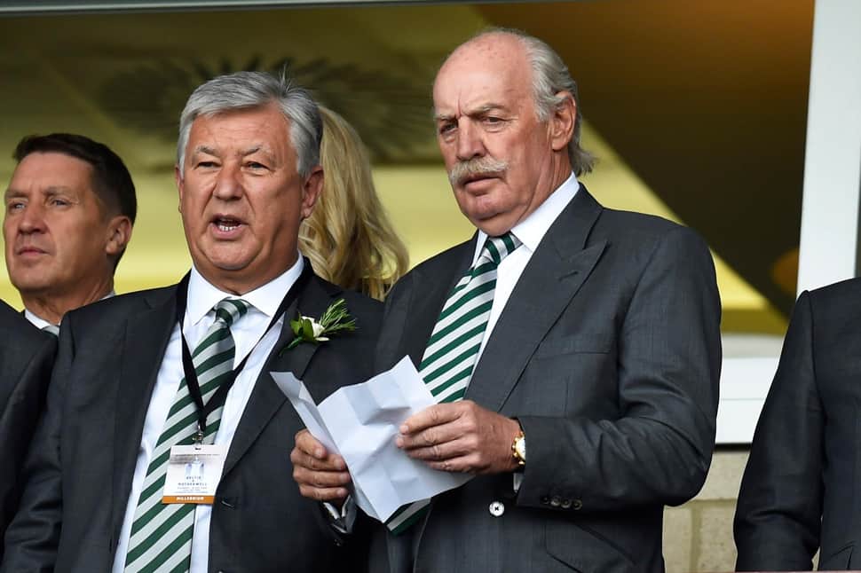 Brendan Rodgers has been in America this week with Dermot Desmond (R)