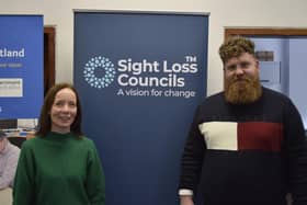 Ellen and Callum Lancashire, Engagement Manager at Sight Loss Councils