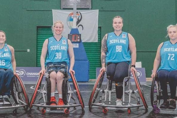 <p>Robyn Love, Jude Hamer, Jessica Whyte, and Lynsey Speirs will represent Scotland in the first ever appearance of wheelchair basketball at the Games. Picture, https://britishwheelchairbasketball.co.uk/</p>