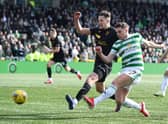 James Forrest scored Celtic's third - and his first league goal of the season - during the 3-1 win over Livingston. (Photo by Craig Foy / SNS Group)