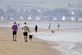 Need to get to a beach in a hurry? (who doesn’t?) - you can get a train directly from Glasgow Central to Ayr in just under an hour then walk from the train station to the beach in about 5 minutes.