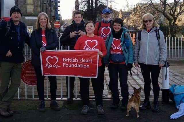 Lorna Thomson and Martin Hood will complete the John Muir Way on May 28 to raise funds for the British Heart Foundation in memory or their dad, James Hood