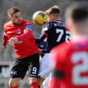 Clyde captain David Goodwillie will be going for Challenge Cup glory next season (Pic by Michael Gillen)