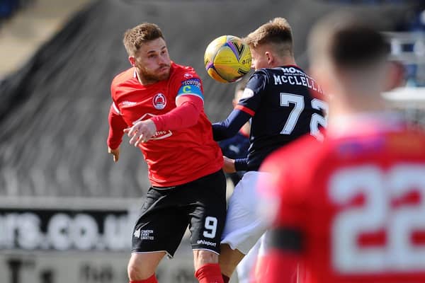 Clyde captain David Goodwillie will be going for Challenge Cup glory next season (Pic by Michael Gillen)