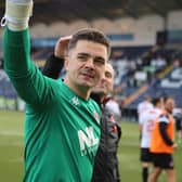 David Mitchell celebrates after Clyde's win at Falkirk in 2019 (pic: Craig Black Photography)