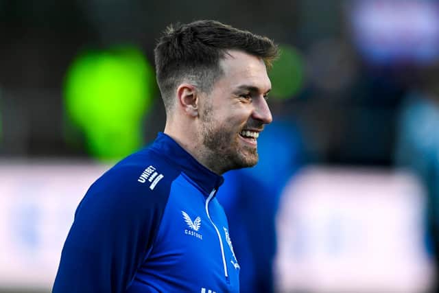 Aaron Ramsey is back training with Rangers after missing two matches through injury. (Photo by Rob Casey / SNS Group)