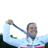 Hannah Mills of Team Great Britain. Photo: Clive Mason/Getty Images