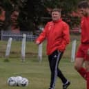 Rovers co-boss Paul Davies (1st left) missed Thistle defeat but will be back for Gartcairn game this weekend