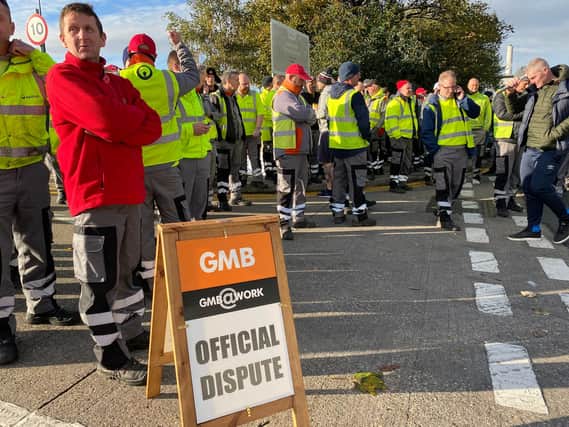 GMB staff on strike in another dispute.