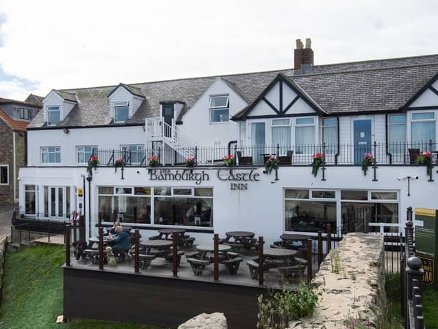 The new terrace at the Bamburgh Castle Inn (photo: Tracey Bloxham)