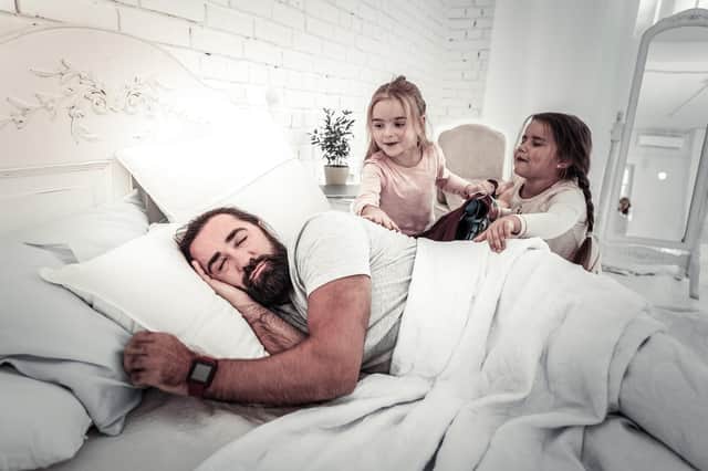 Many UK parents are missing out on uninterrupted sleep on a nightly basis  (photo: Adobe)