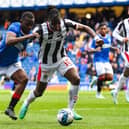 Rangers winger Rabbi Matondo returned from injury in the 5-2 win over St Mirren on Saturday.  (Photo by Ross MacDonald / SNS Group)