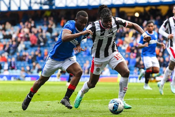 Rangers winger Rabbi Matondo returned from injury in the 5-2 win over St Mirren on Saturday.  (Photo by Ross MacDonald / SNS Group)