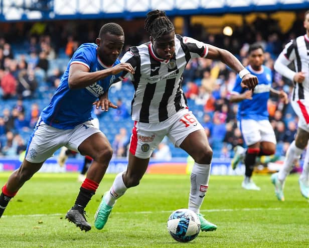 Rangers winger Rabbi Matondo returned from injury in the 5-2 win over St Mirren on Saturday.  (Photo by Ross MacDonald / SNS Group)