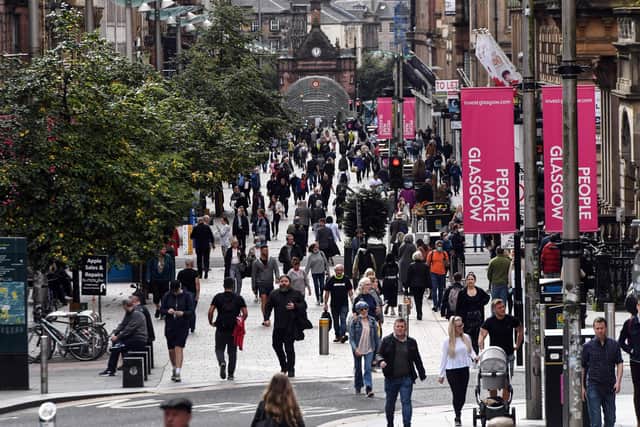 Glasgow is 'well-placed to expand its economic base this year,' according to the report. Picture: Andy Buchanan/AFP via Getty Images.