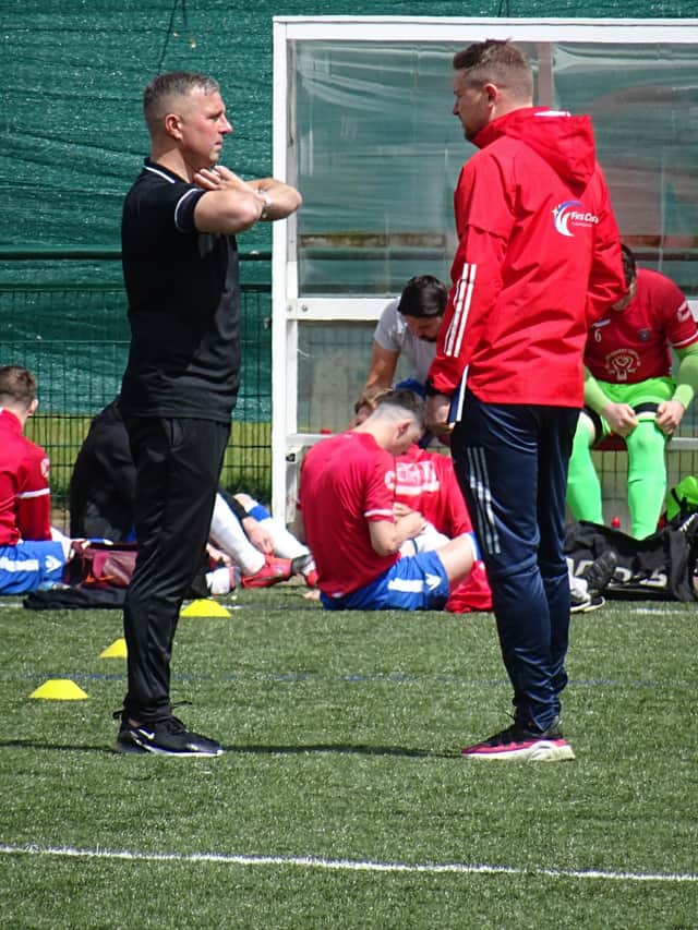 Derek Wilson pictured prior to the Lesmahagow game (Pic by David Grimason)