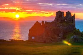 Dunure Castle is a short drive away from Glasgow 