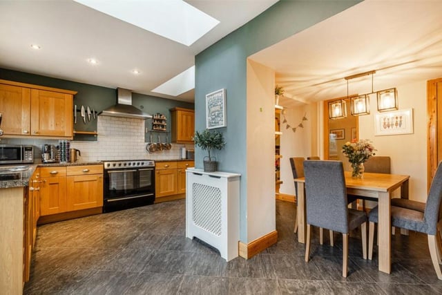 The bright and spacious kitchen and dining room.