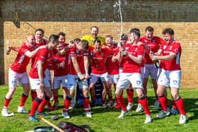 Western Wildcats celebrate after clinching the Premiership title (pic: Mark Pugh)