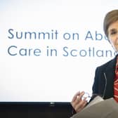 First Minister Nicola Sturgeon speaks during a summit on abortion care in Edinburgh (Photo: Lesley Martin/PA Wire).