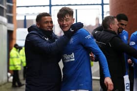 Right-back Nathan Patterson (right) has impressed while deputising for injured Rangers captain James Tavernier (left).  (Photo by Ian MacNicol/Getty Images)