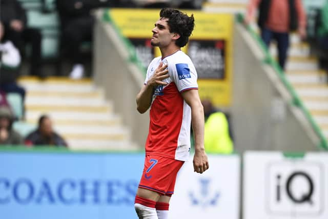 Ianis Hagi scored his first goal in 16 months against Hibs.  (Photo by Rob Casey / SNS Group)