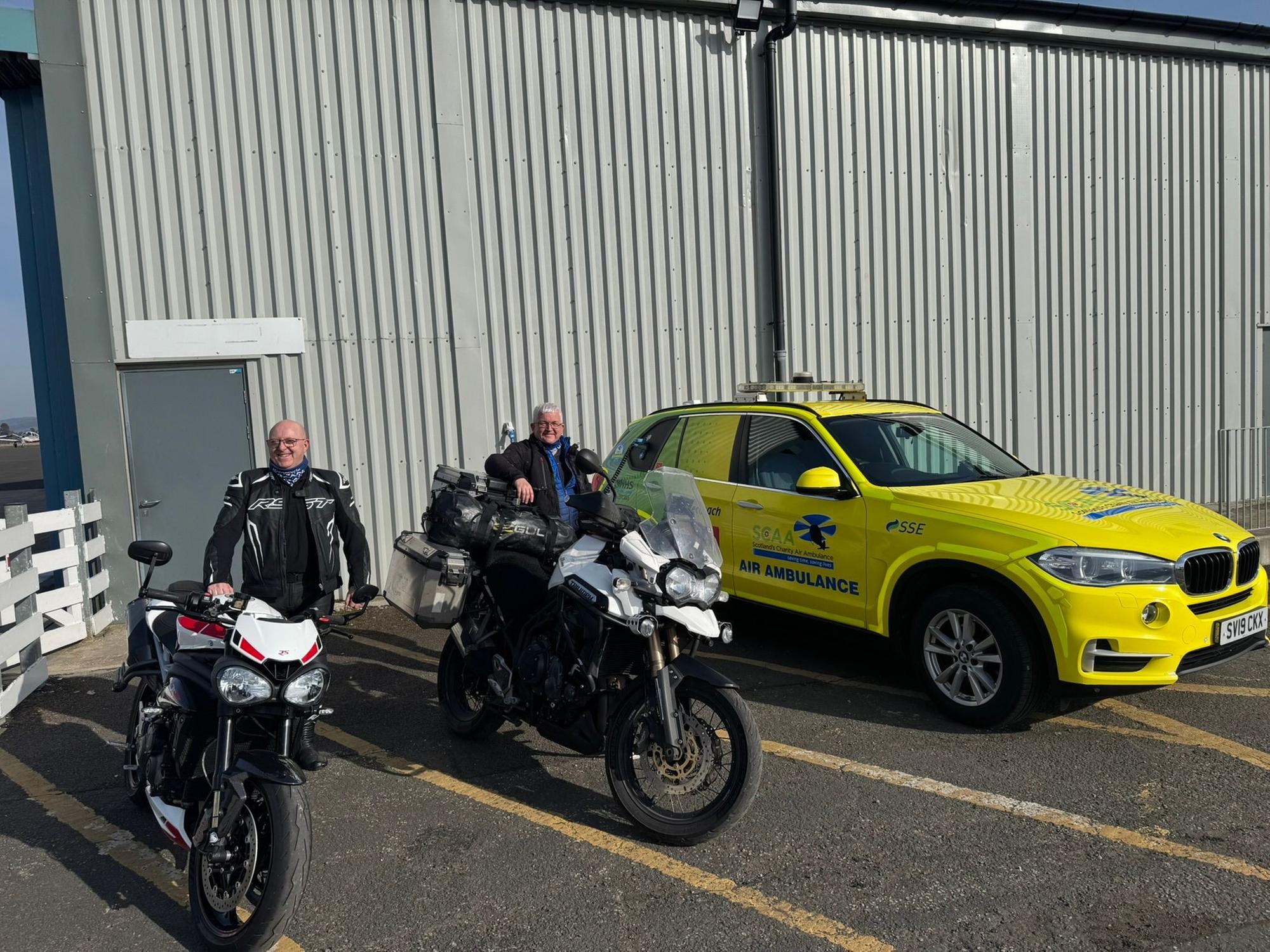 Road safety roadshows raise funds for Scotland's Charity Air Ambulance