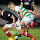 Scott Robertson in action for Celtic Colts in a Challenge Cup tie with Falkirk