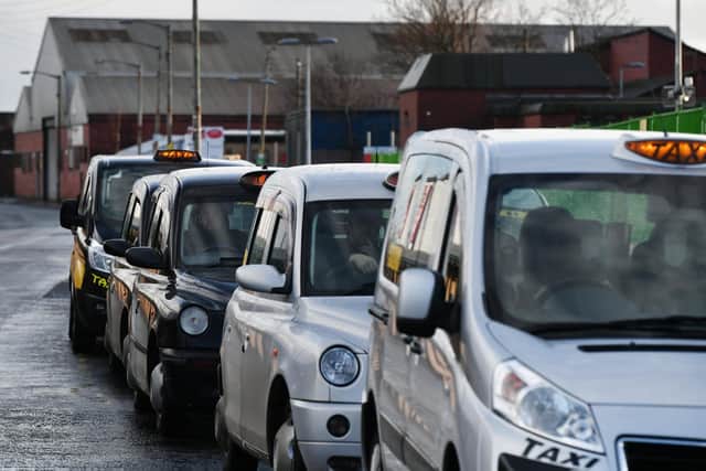 Taxis in Glasgow. Picture: John Devlin
