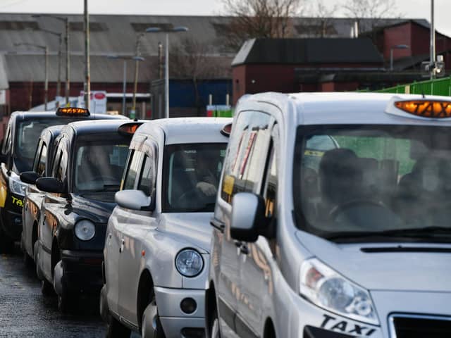 Taxis in Glasgow. Picture: John Devlin