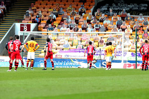 Liam Kelly saves penalty against St Mirren