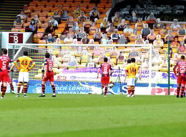 Liam Kelly saves penalty against St Mirren