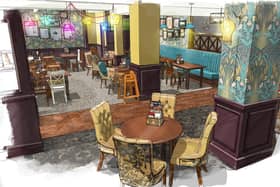 Sketch of the new family lounge area