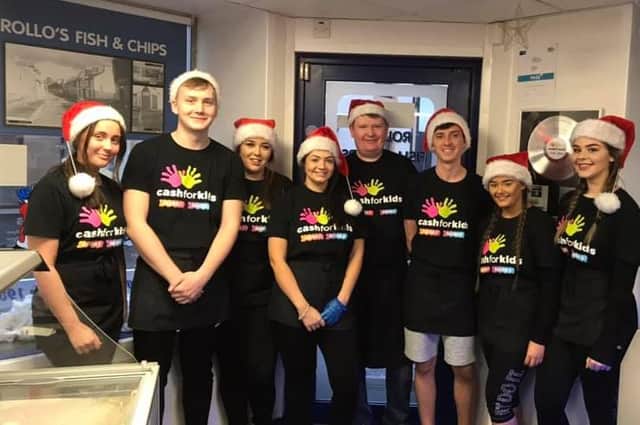 Mark Rollo and the Rollo's team raise funds every Christmas for Cash for Kids. Last year, thanks to generous customers, they raised £7100.
