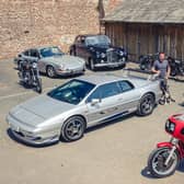 Richard Hammond with the cars and bikes being put up for sale