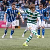 Kyogo Furuhashi missed a penalty - but it mattered little as Celtic cantered to victory.