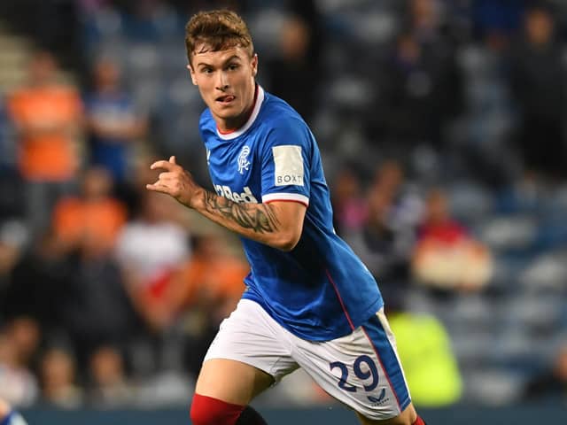 Rangers youngster Charlie McCann appeared as a substitute in the 3-1 win over Queen of the South. (Photo by Craig Foy / SNS Group)
